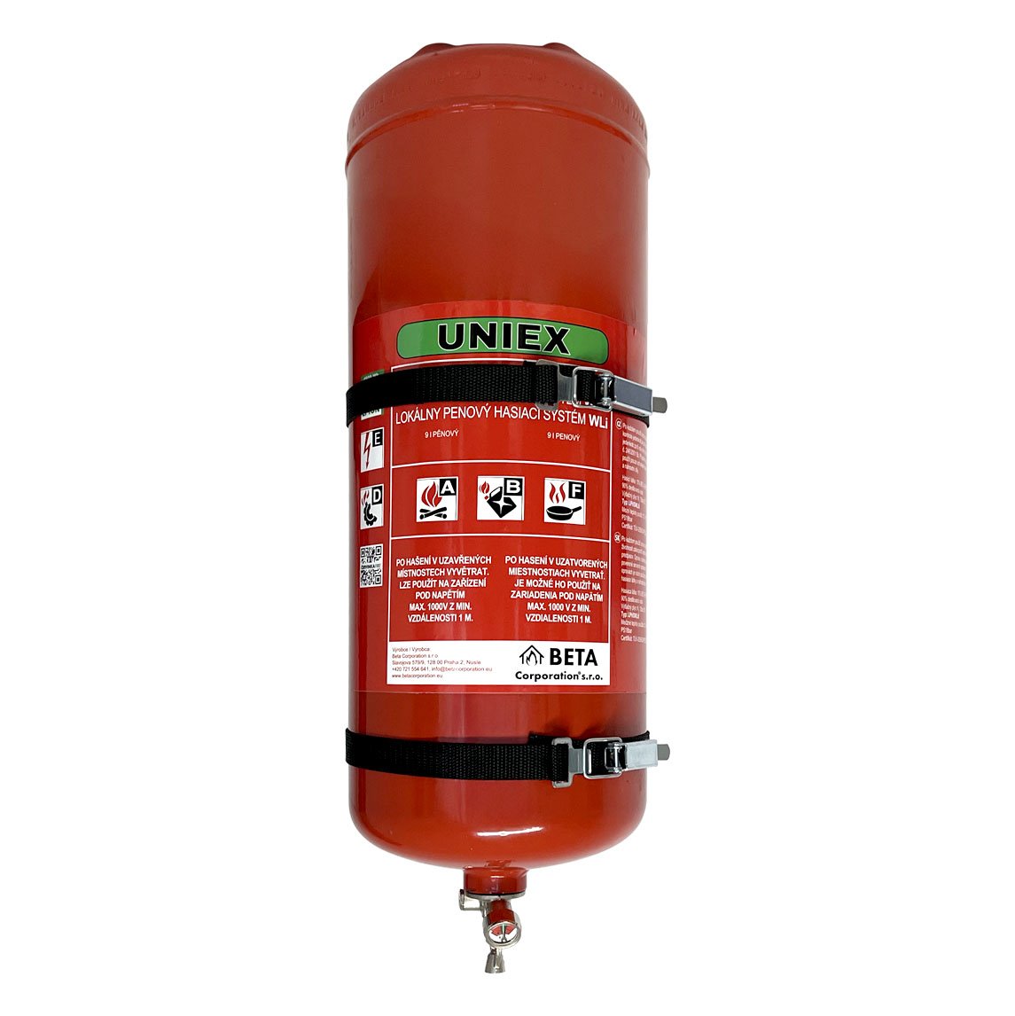 Local foam extinguishing system 9L UNIEX LPHSWLI9