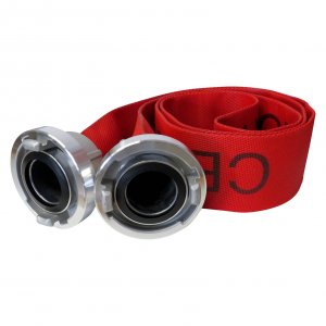 Hydrant hose with couplings STORZ C52 red