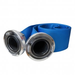 Hydrant hose with couplings STORZ B75 blue