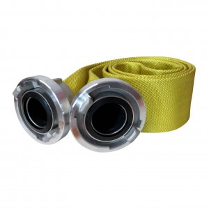 Hydrant hose with couplings STORZ C52 yellow