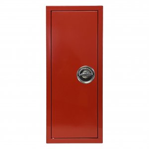 RED METAL BOX for fire extinguisher 6 KG - key MIDDLE