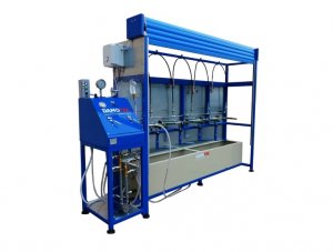 TESTOVACÍ JEDNOTKA PRO HASICÍ PŘÍSTROJ A TLAKOVÉ LAHVE