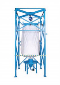 BIG-BAG FRAME CONSTRUCTION WITH ELECTRIC CHAIN HOIST, MODEL DS